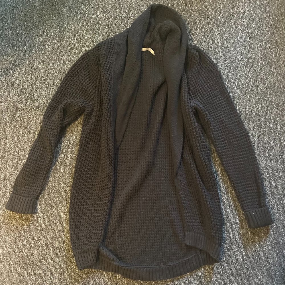 Black knit sweater
